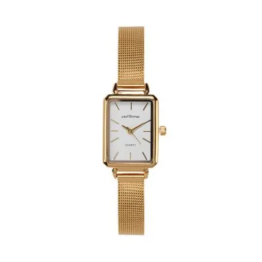 Montre Performer - Cadran Rectangle - Femme - Maille Milanaise Doré - 70827622