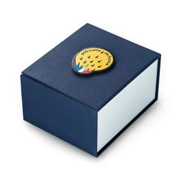 Coffret 2 Montre Patrouille de France - Aviateur - Athos 8 - Automatique Squelette - Cuir Bleu