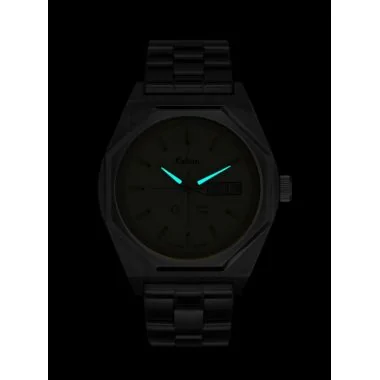 Nuit Montre Kelton - Octogone - Vintage - Automatique - Nato Kaki Noir