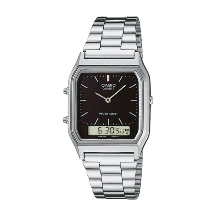Montre Casio - Vintage Collection - Noire et Argent - AQ-230A-1DMQYES