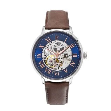 Montre Pierre Lannier - Automatic - Squelette - Cuir Marron