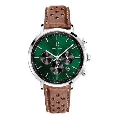 Montre Pierre Lannier - Baron - Chronographe - Cuir Marron