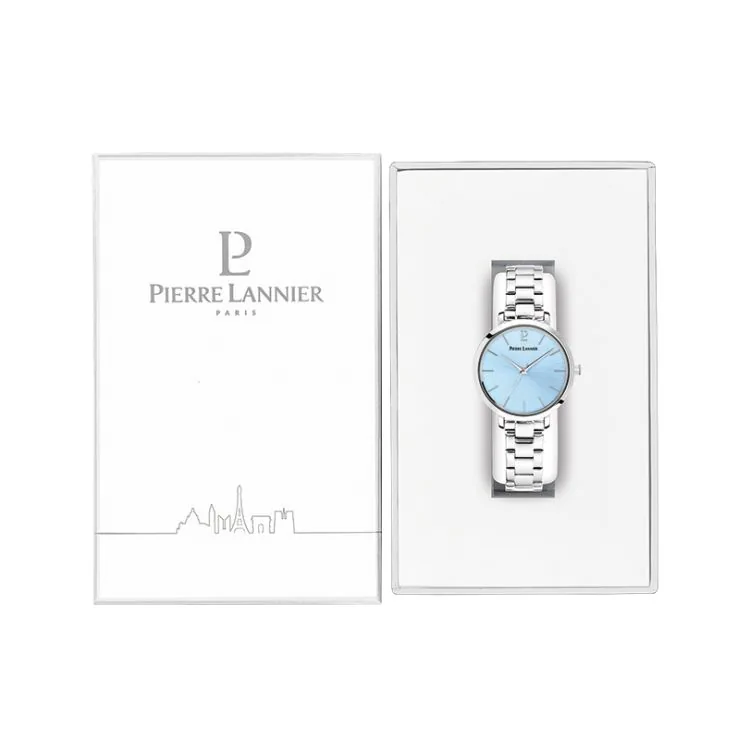 Coffret Montre Pierre Lannier - Chouquette - Minimaliste - Acier Argenté