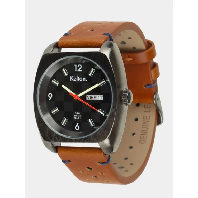 Profil Montre Kelton - RC22 Damier - Brown