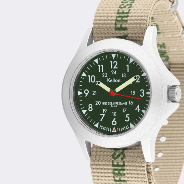 Cadran Montre Kelton x Ines de la Fressange Paris - Solaire - Field Sand