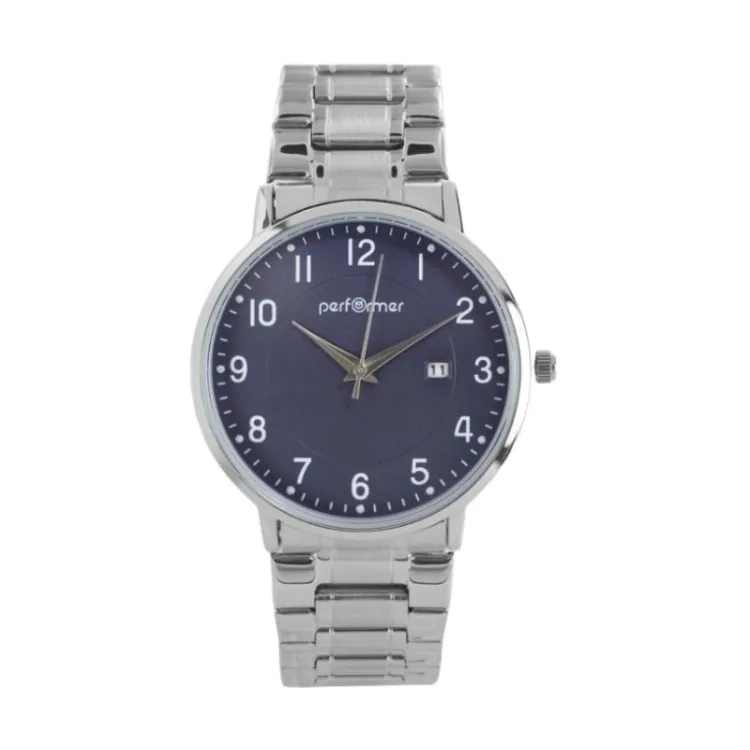 Montre Performer - Mixte - Métal Argenté Cadran Bleu - 70312722