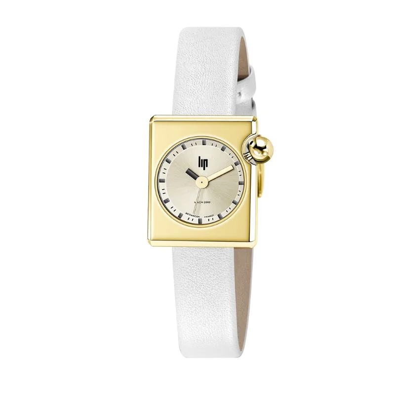 Mach 2000 Mini Square - Cuir Blanc