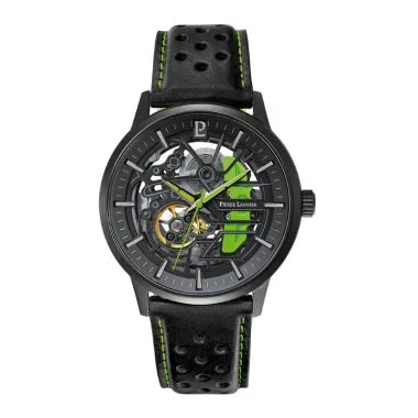 Montre Pierre Lannier - Paddock - Automatique - Maille Milanaise - Verte