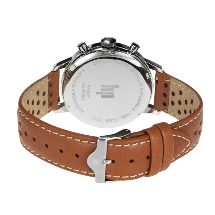 Dos Montre LIP - Rallye 39 mm - Chronographe - Cadran Vert