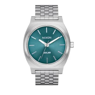 Montre Nixon - Time Teller Solar - Argent et Bleu