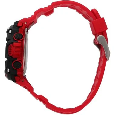 Coté Montre Sector - Ex-32 - Silicone Noir et Rouge - R3251544002