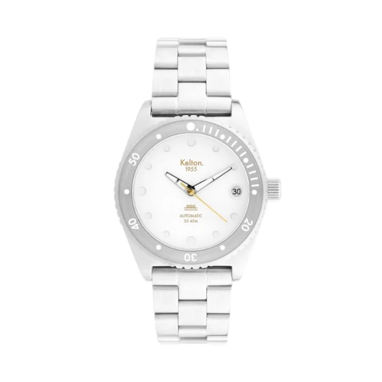 Montre Kelton - 1955 - Mini Blanche - Montre de Plongée