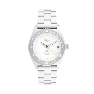 Montre Kelton - 1955 - Mini Blanche - Montre de Plongée