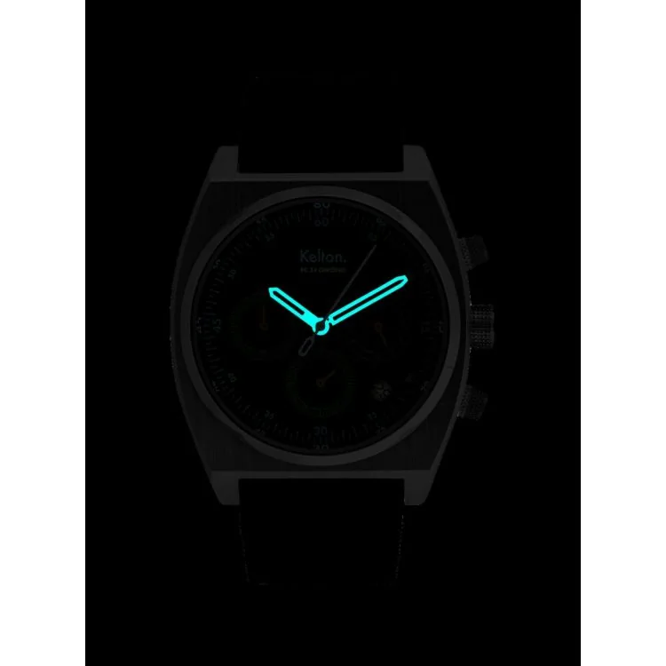Portée Montre Kelton - RC24 - Chronographe - Noire et Bleu