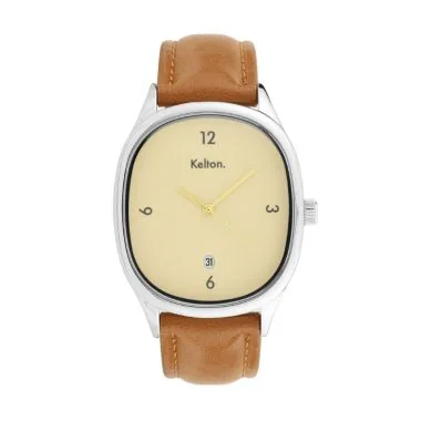 Montre Kelton - Grande Colorama - Crème Marron