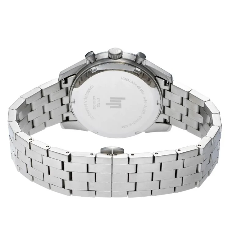 Dos Montre LIP - Himalaya 40 mm - Chronographe - Acier Cadran Noir