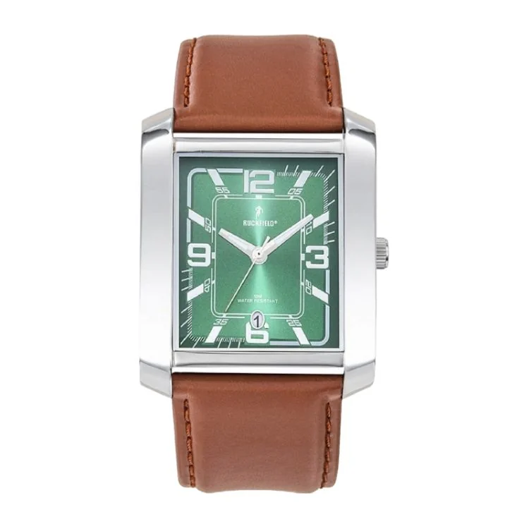 Ruckfield - Montre Ruckfield - Rugby - Rectangulaire - Cadran Vert