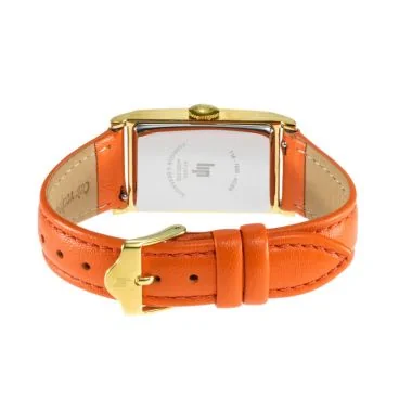 Dos Montre LIP - Churchill T18 - Cadran Soleillé - Cuir Orange