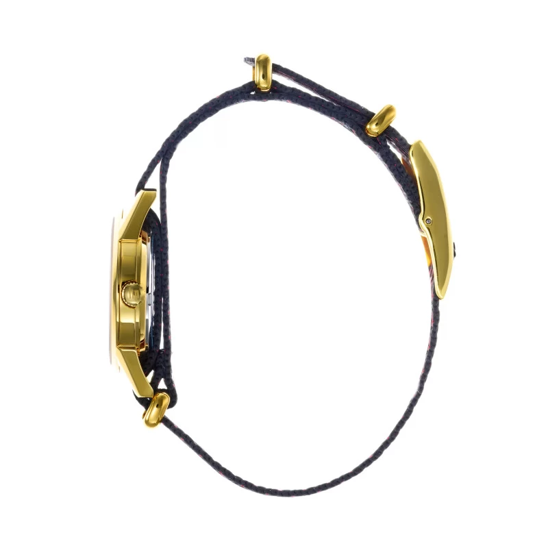 Coté Montre LIP - Minilip - Nylon Noir et Rouge