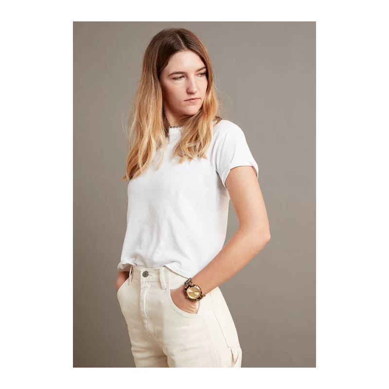 Portée Montre Nixon - Time Teller Acetate - Crème