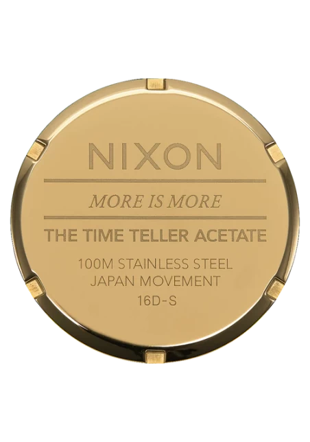 Boitier Montre Nixon - Time Teller Acetate - Crème