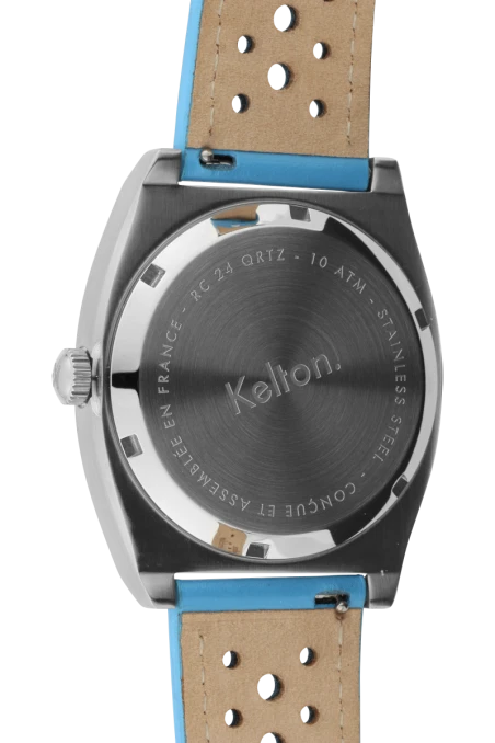 Dos Montre Kelton - RC24 - Quartz - Blanche et Bleu