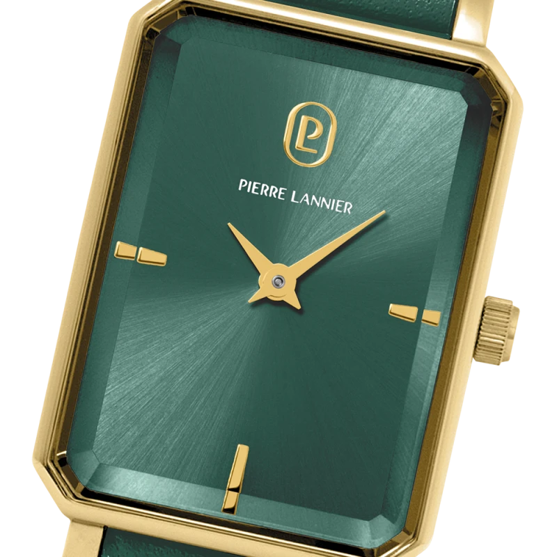 Cadran Montre Pierre Lannier - Ariane - Rectangle - Verte