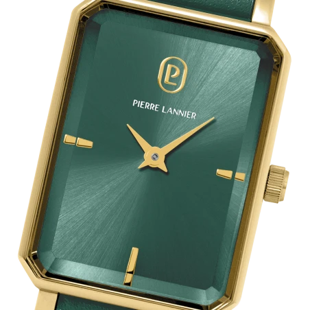 Cadran Montre Pierre Lannier - Ariane - Rectangle - Verte