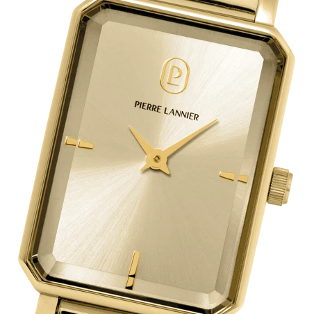 Cadran Montre Pierre Lannier - Ariane - Rectangle - Dorée