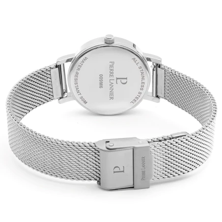 Dos Montre Pierre Lannier - Multiples - Maille Milanaise Argenté et Verte