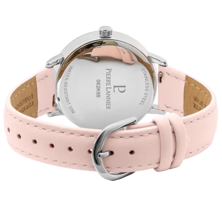 Dos Montre Pierre Lannier - Tallia - Cadran à Fleurs Rose