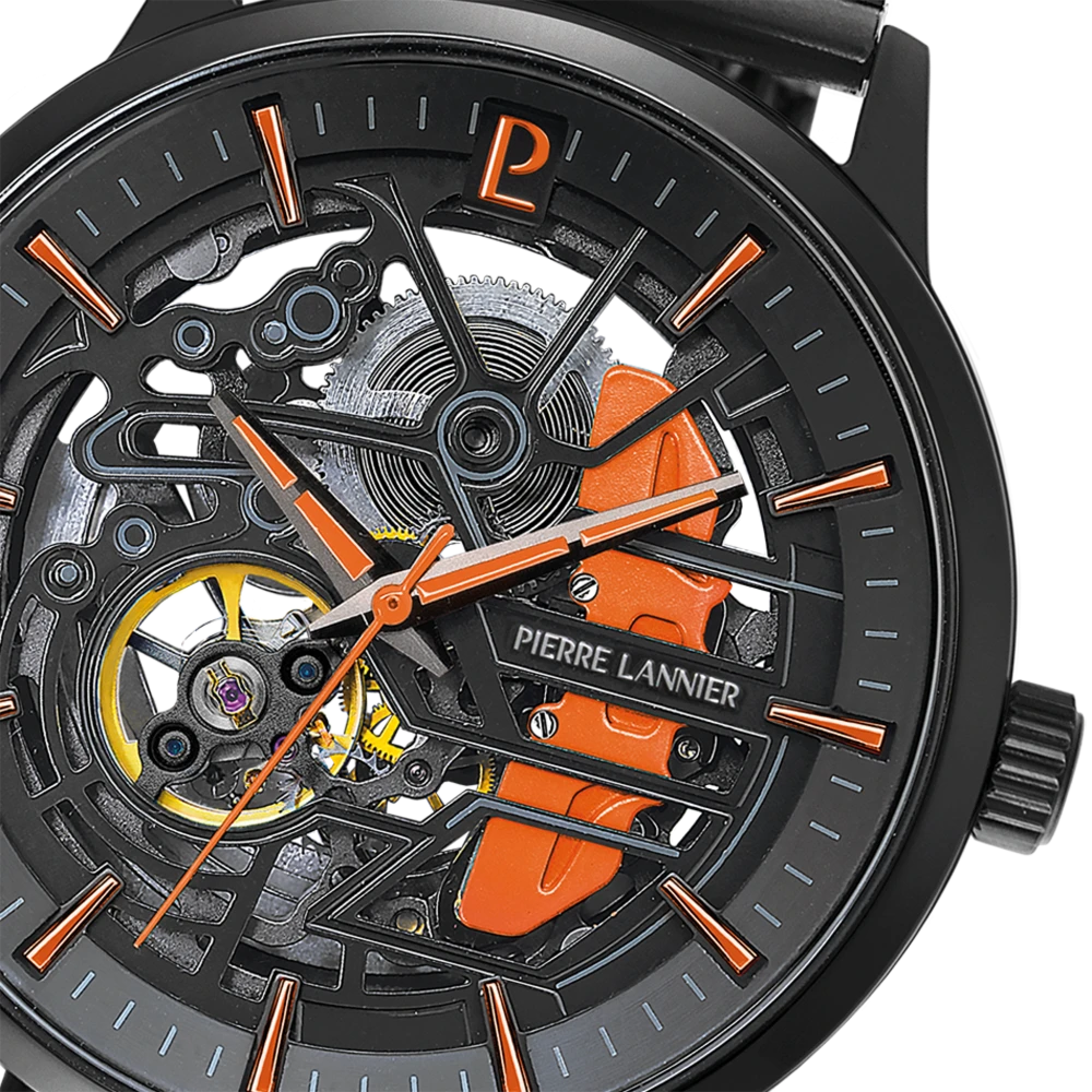 Montre Fusion Fire | Noir et Orange pour un Style Audacieux