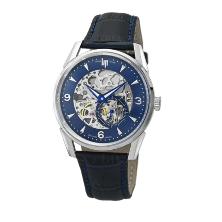 Montre LIP - Himalaya 40 mm - Automatique - Squelette - Cadran Bleu