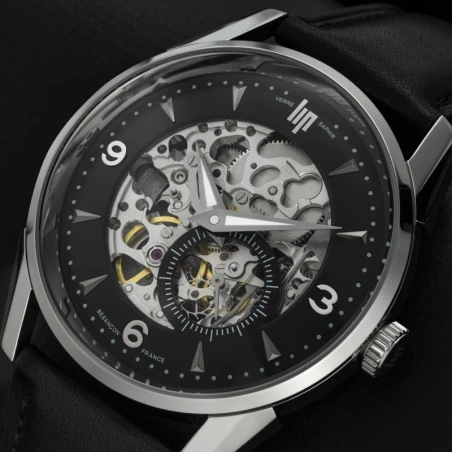 Cadran Montre LIP - Himalaya 40 mm - Automatique - Squelette - Cadran Noir