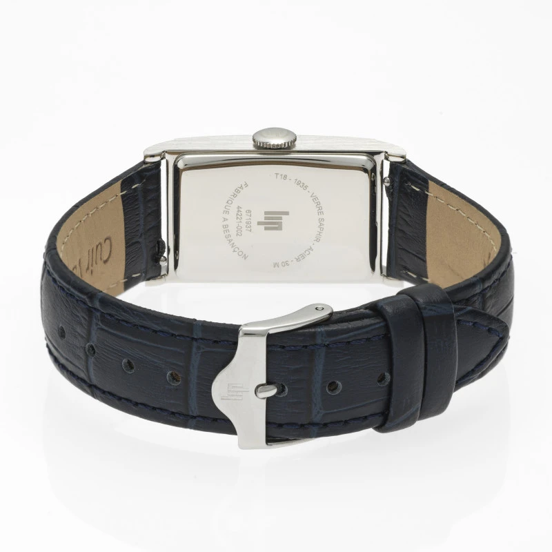 Dos Montre LIP - Churchill T18 - Petites Secondes - Cuir Bleu