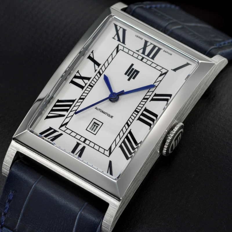 Cadran Montre LIP - Churchill T26 - Automatique - Dateur - Cuir Noir