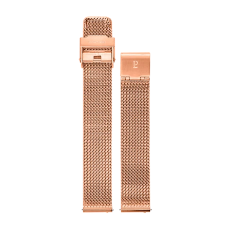 Bracelet de montre Pierre Lannier - Femme - Acier Milanais Doré-Rose 16mm