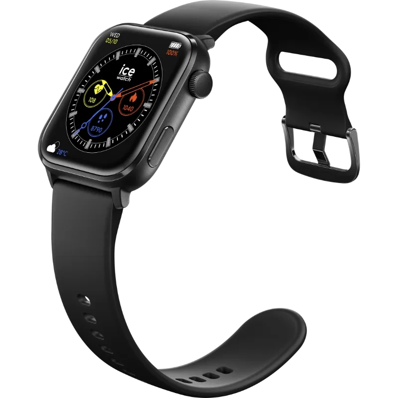 Montre Connectée KSIX Urban Plus – Grand écran 2.05 Pouces, Bluetooth 5.0, 270 MAh (Noire)