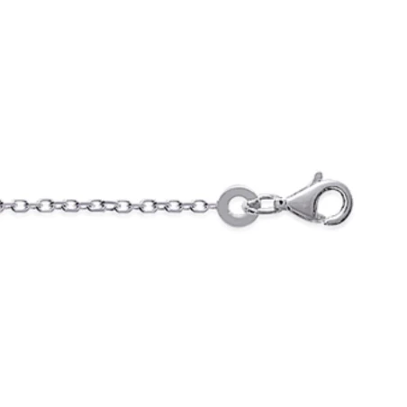 Chaîne Cheville Argent 925 Rhodié 45 cm