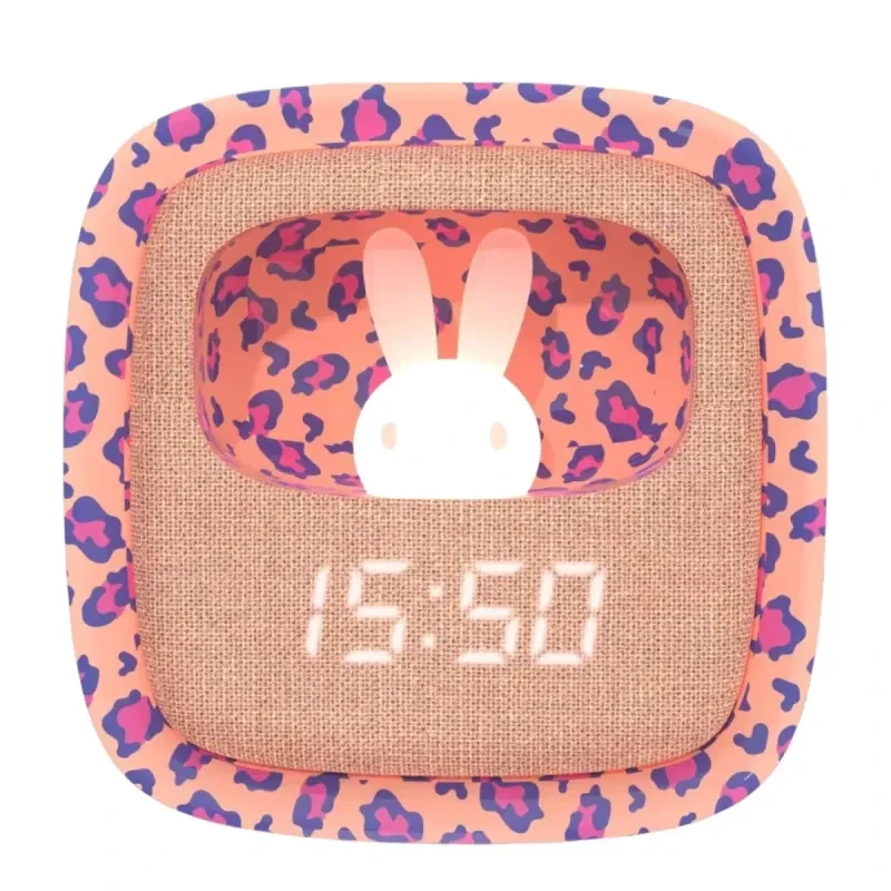 Mobility on Board - Réveil Veilleuse Enfant - Mobility On Board - Billy Clock - Pink Léopard- Édition Limitée