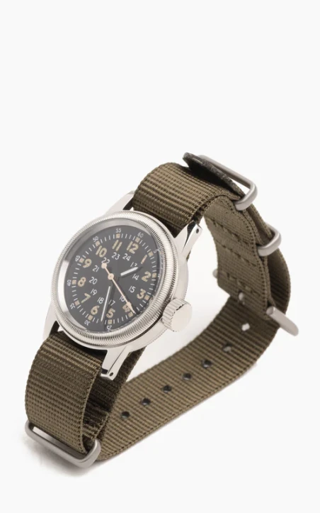 M.R.M.W - Montre Pilote A-17 Vintage - Nylon Vert M.R.M.W