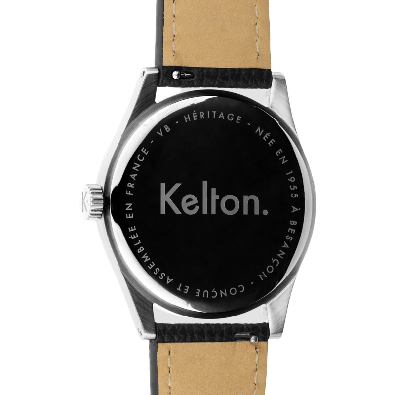 Kelton - Montres Kelton Héritage Navy Epsom Noir I 9126032 I montre vintage française
