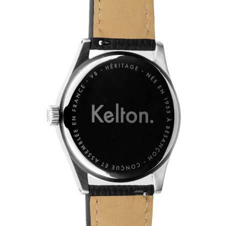 Kelton - Montres Kelton Héritage Navy Epsom Noir I 9126032 I montre vintage française