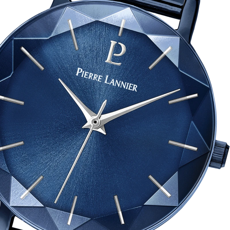 Pierre Lannier - Montre Femme Pierre Lannier Multiples Cadran Bleu Bracelet Acier Milanais Bleu | 010P968 | montre femme élégant