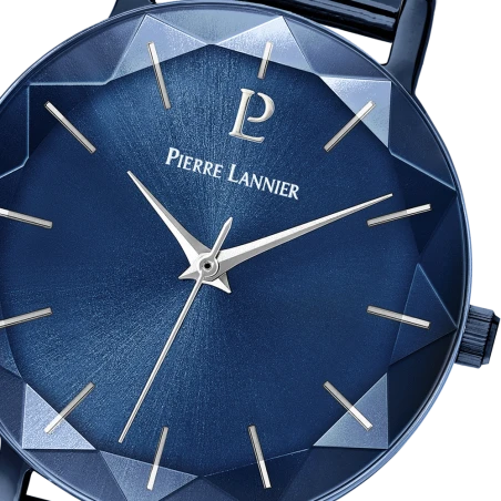 Pierre Lannier - Montre Femme Pierre Lannier Multiples Cadran Bleu Bracelet Acier Milanais Bleu | 010P968 | montre femme élégant