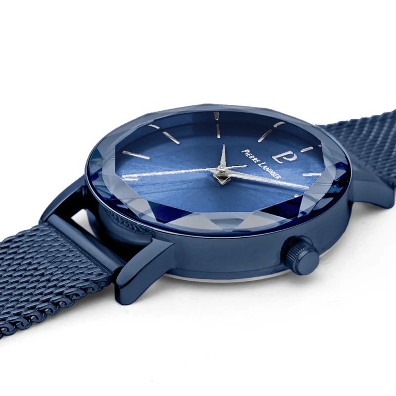 Pierre Lannier - Montre Femme Pierre Lannier Multiples Cadran Bleu Bracelet Acier Milanais Bleu | 010P968 | montre femme élégant