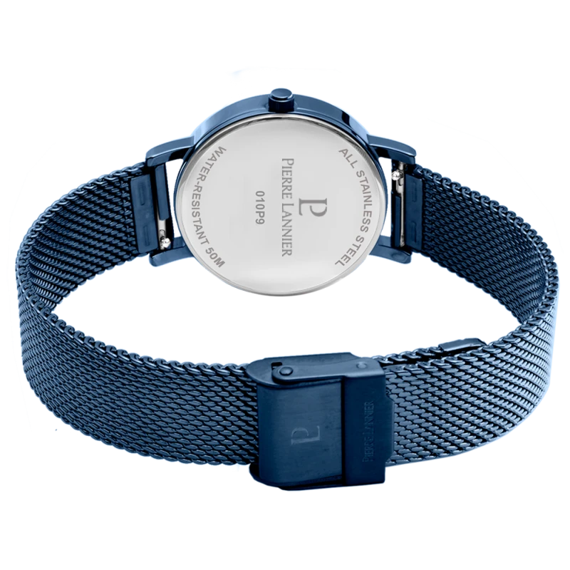 Pierre Lannier - Montre Femme Pierre Lannier Multiples Cadran Bleu Bracelet Acier Milanais Bleu | 010P968 | montre femme élégant