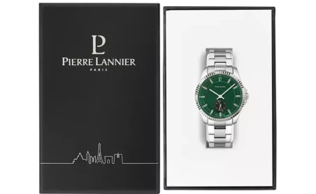 Pierre Lannier - Montre Homme Pierre Lannier Metropolitain Cadran Vert Bracelet Acier Argenté | 246G171 | montre élégante