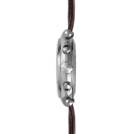Michel Herbelin - Michel Herbelin Newport Héritage Chronographe 35664AP24BR – Acier Cuir Marron