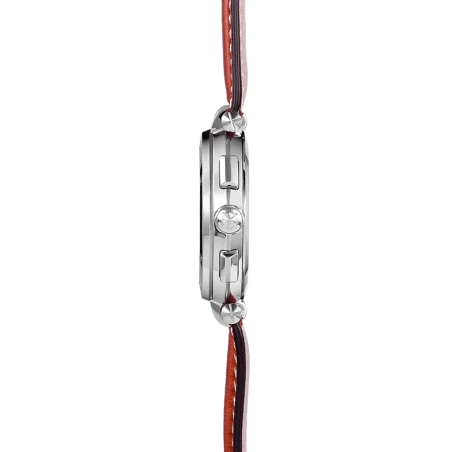 Michel Herbelin - Michel Herbelin Newport Chrono Quartz 37658AP15GD – Acier Cuir Brun